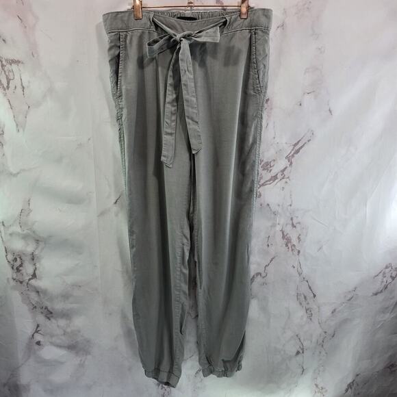 Anthropologie Pants Womens Small Gray Tencel High Rise Bow Sanctuary Pull On - Picture 1 of 11